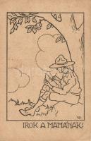 A letter to Mother; K.E.G. scouting group s: Velősy B.