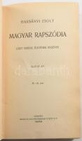 Harsányi Zsolt: Magyar rapszódia. Liszt Ferenc életének regénye. I-IV. köt. [Teljes.] Bp., 1941, Sin...