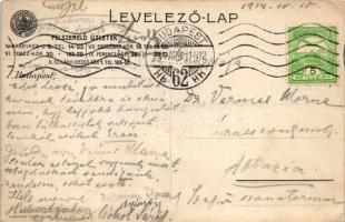 1914 Budapest Székesfőváros Gázművei reklám. Ki kopog? Mi kopog? Egy fekete holló! Kályha mellett, h...