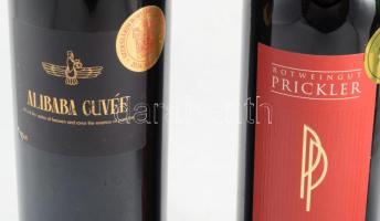 2 üveg vörösbor: 2020 Fritz Alibaba Cuvée, 15%, 0,75 l + 2021 Prickler Cuvée, 13,5%, 0,75 l