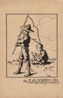 Flag; K.E.G. scouting group s: Velősy B.