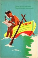 Úszom és vadevezek, tippszelvénnyel sokat nyerek! Totó tippszelvény reklám / Hungarian lottery ticke...
