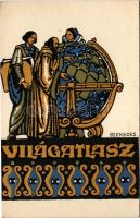 Világatlasz reklám / Hungarian publishing house advertisement s: Szekeres B. (EK)