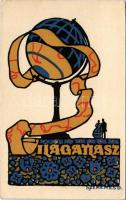 Világatlasz reklám / Hungarian publishing house advertisement s: Szekeres B. (EK)