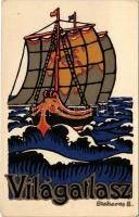 Világatlasz reklám / Hungarian publishing house advertisement s: Szekeres B. (EM)