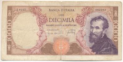 Olaszország 1962. 10.000L "Michelangelo" "L 0257 062262" T:F,VG Italy 1962. 10.000 Lire "Michelangelo" "L 0257 062262" C:F,VG Krause P#97