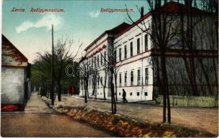 1924 Léva, Levice; Reálgimnázium. Dobrowitzky János kiadása / high school (EK)
