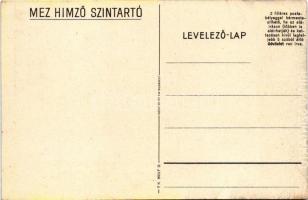 MEZ hímző színtartó. Klösz Gy. és fia / Hungarian embroidery thread holder and organizer advertiseme...