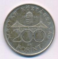 1994. 200Ft Ag "Deák" T:XF patina Adamo F13.1