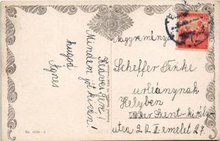 1918 Húsvéti üdvözlet / Hungarian Easter greeting art postcard. Rotophot Budapest Nr. 6729-3. (EK)