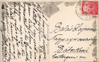 1918 Húsvéti üdvözlet / Hungarian Easter greeting art postcard. Rotophot Budapest Nr. 6730-2. (EK)