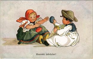 1918 Húsvéti üdvözlet / Hungarian Easter greeting art postcard. Rotophot Budapest Nr. 6730-4. (EK)