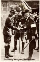 Chief scouts and the Prince of Wales photo
