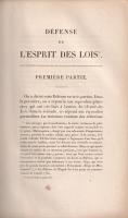 Montesquieu, [Charles-Louis de]: Oeuvres de Montesquieu, avec les notes de touse les commentateurs. ...