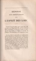 Montesquieu, [Charles-Louis de]: Oeuvres de Montesquieu, avec les notes de touse les commentateurs. ...