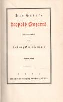 Mozart, Wolfgang Amadeus: 
Die Briefe W. A. Mozarts und seiner Familie. Herausgegeben und eingeleit...