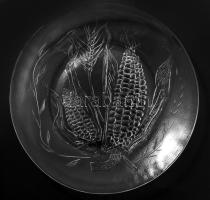 6 személyes 9 részes kukorica mintás főtt kukorica / popcorn kínáló készlet, hibátlan, tálak d: 20 c...