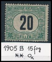 1905 Turul 20f B4 vízjelállással (42.000)