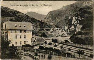 1916 Mededa, Megjegja, Medjegja; railway station with train. Simon Kattan (fl)