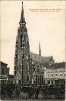 1907 Eszék, Essegg, Osijek; Gornjogradska zupna crkva sv. Petra i Pavla / Oberstädter Pfarrkirche h....