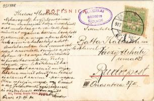 1907 Eszék, Essegg, Osijek; Gornjogradska zupna crkva sv. Petra i Pavla / Oberstädter Pfarrkirche h....