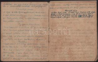 cca 1930 Kézzel írt receptfüzet