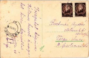 Magyar folklór művészlap / Hungarian folklore art postcard s: M. Patz Kató (EK)