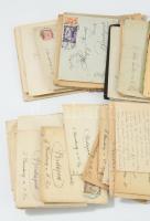 cca 1910-1930 Kb. 80 db magyar nyelvű levél a Herpy családtól