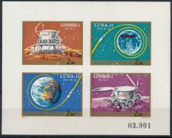 1971 Luna-17 - Lunohod 1 vágott blokk