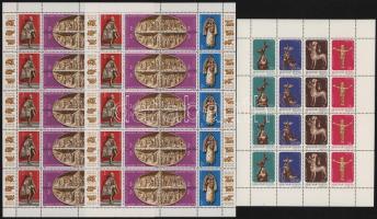 1977 Bélyegnap hajtott teljes ív 1982 Vatikáni magyar kápolna 2 db teljes ív (6.400)