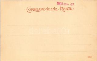 Korneuburg, Cs. és kir. vasúti és távíróezred hídépítés közben / K.u.K. Eisenbahn- u. Telegrafen-Reg...