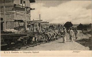 Cs. és kir. vasúti és távíróezred / K.u.K. Eisenbahn- u. Telegraphen-Regiment, Vorlegen / Austro-Hun...