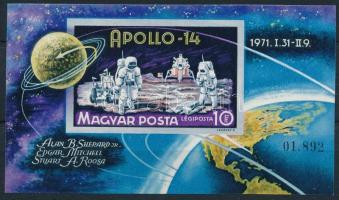 1971 Apollo-14 vágott blokk (4.000)