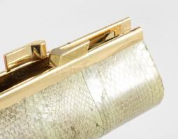 2 darab kígyóbőr erszény, h: 10 cm