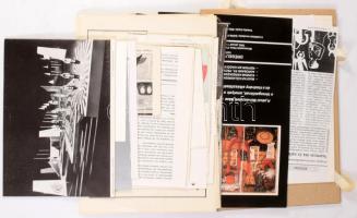 20 db Drégely László kiállítási meghívó és katalógus