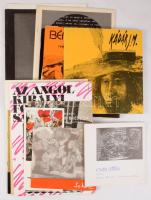 20 db kiállítási katalógus és meghívó az 1970-80-as évekből