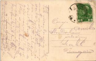 Korneuburg, Cs. és kir. vasúti- és távíróezred, hídépítés közben. Szecessziós montázs keret katonáva...