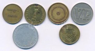 Vegyes 6db-os zsetontétel T:XF-F