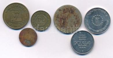 Vegyes 6db-os zsetontétel T:XF-F