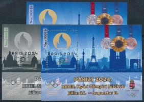2024 Párizs 2024 Olimpiai Játékok 3 darabos emlékív garnitúra