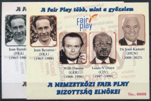2025 A Fair Play több, mint a győzelem emlékívpár