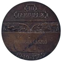 Búza Barna (1910-2010) 1989. "40 TERIMPEX 1949-1989" kétoldalas bronz emlékérem "Maro...