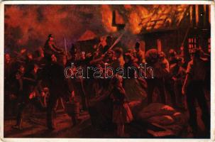 M. kir. Csendőrség - Tűzvész. Kiadja a M. Kir. Csendőrség Emlékbizottsága 3. sz. / Hungarian gendarm...