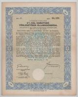 Vegyes, 8db-os részvény, kötvény tétel, benne: A Magyar Jelzálog-Hitelbank részkötvénye + Szarvasi T...