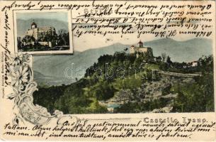 1906 Strigno (Trento) (Castel Ivano) Castello Ivano. Deposé: Battista Braito / castle. Art Nouveau floral (fl)