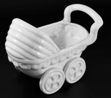 Babakocsi alakú virágtartó, 26x19 cm