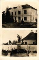 Kölesd, Községháza, Hősök szobra. Kerekes János kiadása