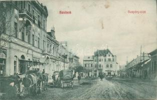 Szolnok Szapáry utca Nemzeti Szálloda és Gömöri József üzlete