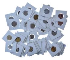 Vegyes, 50db (47xklf) érméből álló tétel, 26 különböző országból, mind ablakos tokban Mixed lot of 50pcs coins (47xdiff), from 26 different countries, all in a window case