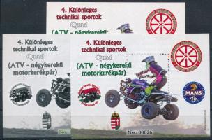 2023 Különleges technikai sportok 4. - Quad 3 darabos emlékív garnitúra